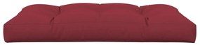 Almofadão p/ sofá de paletes 120x80x12 cm tecido vermelho tinto