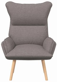 Poltrona Relaxante vidaXL em Tecido Taupe