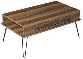 Mesa de Centro Ekol – Nogueira – 105x45,8x56 cm