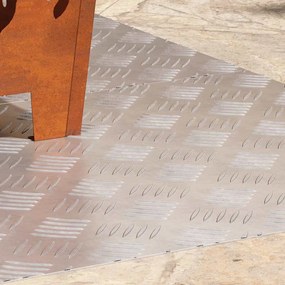 2 Placas de Alumínio Antiderrapantes em Chequer 90x50 cm
