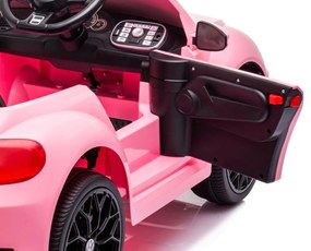 Volkswagen Beetle Carro eletrico Infantil 12V Rosa