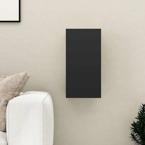 vidaXL Armário para TV 30,5x30x60 cm derivados de madeira preto