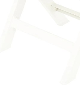 Cadeiras de jardim dobráveis 2 pcs plástico branco