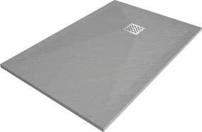 Mexen Stone+ base de duche retangular de compósito 120 x 100 cm, cinza-betão - 44611012