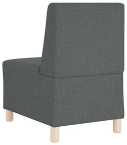 Cadeira de Sofá Cinza Claro 55 cm em Tecido 2 pcs