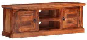 vidaXL Móvel de TV com portas 112x30x40 cm madeira de acácia maciça