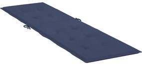 Almofadão para cadeira de terraço tecido oxford azul-marinho