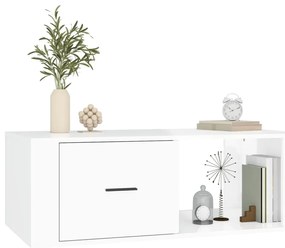 Mesa de centro 100x50,5x35cm derivados madeira branco brilhante