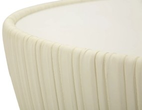 MESA DE CENTRO ELGE Ø 71X38 CM CREME, DOURADO E BRANCO