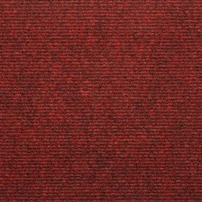 Tapetes de escada adesivos 30 pcs 65x24,5x3,5 cm vermelho