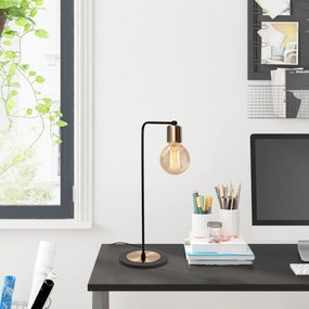 Candeeiro de Mesa Harput – Preto – Diâmetro 17 cm, Altura 52 cm