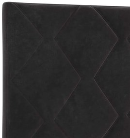 Cama vidaXL Preta 140x200 cm Veludo