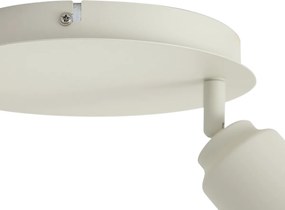 Foco de casa de banho moderno bege 2 luzes IP44 - Ducha