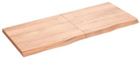 vidaXL Prateleira de parede 120x50x(2-4) cm carvalho tratado castanho