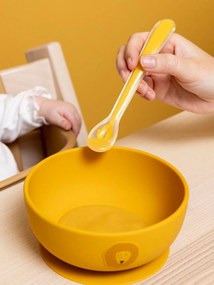 Lote de 3 colheres de alimentação TRIXIE para bebé amarelo