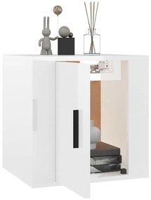 Móveis de TV para parede 2 pcs 40x34,5x40 cm branco brilhante