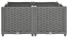 Canteiro elevado 80x80x38 cm polipropileno