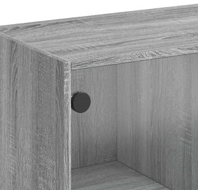 Aparador 102x37x75,5 cm derivados de madeira cinzento sonoma