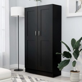 802724 vidaXL Estante 82,5x30,5x150 cm contraplacado preto