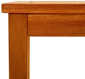 Mesa de centro p/ jardim 50x35x36 cm madeira de acácia maciça