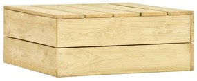 Mesa de jardim 75x75x31 cm madeira de pinho impregnada
