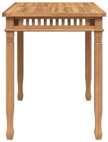 Mesa de jantar para jardim 110x65x80 cm madeira de teca maciça