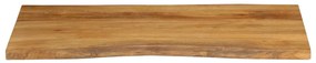 Tampo de mesa c/ borda viva 120x60x3,8 cm mangueira maciça
