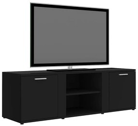 Móvel de TV 120x34x37 cm derivados de madeira preto