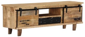 Móvel de TV 120x30x40 cm madeira de mangueira maciça