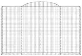 Cestos gabião arqueados 6pcs 300x30x180/200cm ferro galvanizado