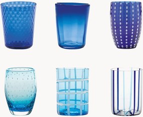 Copos artesanais Melting Pot, conjunto de 6