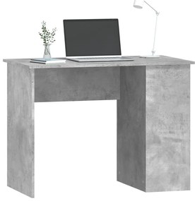 Secretária 100x55x75 cm derivados de madeira cinzento cimento