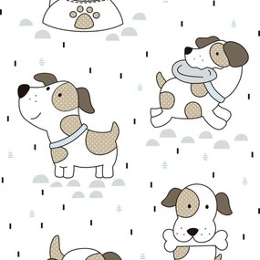 Capa nórdica Cool Kids Puppy Solteiro (180 x 220 cm)