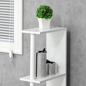 kleankin Coluna Casa de Banho com 2 Portas e 2 Prateleiras Abertas Arm