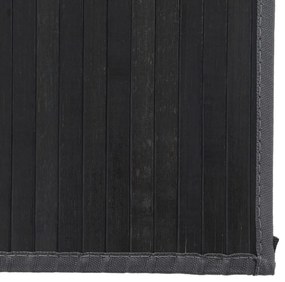 Tapete retangular 80x500 cm bambu cinzento