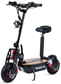 Trotinete Eléctrica 2000W com Assento Sparrow Velocidade até 40km/h, Autonomia até 30-40km Preta