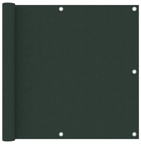 Tela de varanda 90x300 cm tecido Oxford verde-escuro