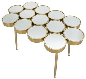 MESA CONSOLA BUTTLE 100X55X70 CM DOURADO