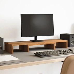 vidaXL Suporte p/ monitor ajustável deriv. madeira carvalho artisiano
