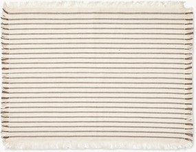 Individuais de algodão com franjas Elouise, conjunto de 2