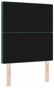 Cabeceira LED Verde Escuro 80 cm em Veludo