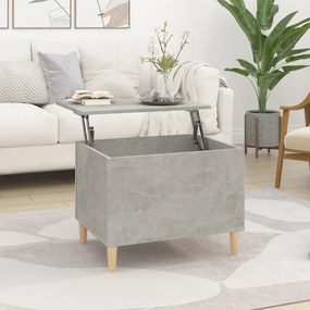 vidaXL Mesa de centro 60x44,5x45 cm derivados madeira cinzento cimento