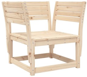 8 pcs conjunto lounge de jardim pinho maciço