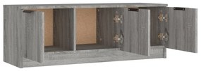 Móvel p/ TV 102x35x36,5 cm madeira processada cinzento sonoma