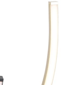 Design vloerlamp zwart met goud incl. LED dimbaar - Blaze Design