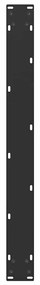 Pés de mesa de jantar em forma de U, 2 peças, preto, 80x (72-73) cm, a