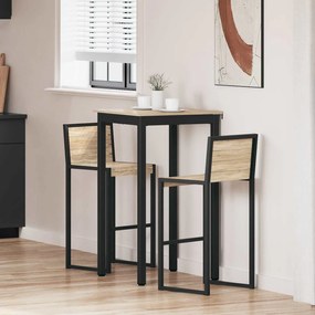 vidaXL Mesas de jantar Madeira processada