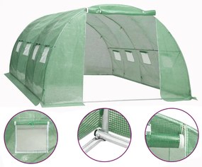 vidaXL Estufa 16 m² 4x4x2 m