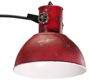 Candeeiro de pé 25 W 150 cm E27 vermelho desgastado