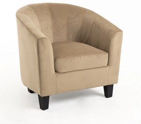 Cadeirão Kanapi Veludo - Taupe